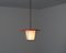 Lampe à Suspension Vintage en Laiton, Fer et Verre Opalin, 1950s 9