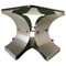 Smoked Glass and Aluminum Table by Francois Monnet for Kappa, 1970s, Image 7