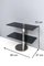 Postmodern Chromed Metal Console Table with Two Smoked Glass Shelves, Italy 11