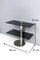 Postmodern Chromed Metal Console Table with Two Smoked Glass Shelves, Italy, Image 11
