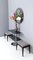 Postmodern Chromed Metal Console Table with Two Smoked Glass Shelves, Italy 3