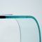 Curved Glass Coffee Table by Hans von Klier for Fiam, Italy, 1980s 13