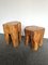 French Walnut Side Tables, 1960s, Set of 2 1