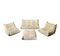 Togo Sofa, Chairs & Ottoman by Michel Ducaroy for Ligne Roset, 1970, Set of 4 1