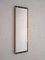 Rectangular Mirror with Golden and Black Metal Frame, 1950s 1