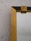 Rectangular Mirror with Golden and Black Metal Frame, 1950s 3