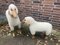 Handmade White Wool Sheep from Hanns-Peter Krafft, Germany, 1970s, Set of 2 3