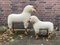 Handmade White Wool Sheep from Hanns-Peter Krafft, Germany, 1970s, Set of 2 5