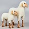 Handmade White Wool Sheep from Hanns-Peter Krafft, Germany, 1970s, Set of 2 1