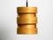 Round Plywood Lamella Pendant Lamp from Zicoli 8