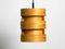 Round Plywood Lamella Pendant Lamp from Zicoli, Image 8