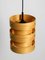 Round Plywood Lamella Pendant Lamp from Zicoli 4