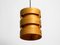 Round Plywood Lamella Pendant Lamp from Zicoli 17