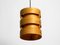 Round Plywood Lamella Pendant Lamp from Zicoli, Image 17