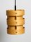 Round Plywood Lamella Pendant Lamp from Zicoli 3