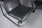 Large Model 2001 Lounge Chairs in Black Leather by Bruce Hannah and Andrew Ivar Morrison for Knoll International, 1970s, Set of 2 9
