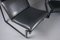 Large Model 2001 Lounge Chairs in Black Leather by Bruce Hannah and Andrew Ivar Morrison for Knoll International, 1970s, Set of 2, Image 9