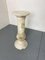 Vintage Spanish Alabaster Pedestal Column with Original Vase, 1970s, Set of 2 12