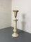 Vintage Spanish Alabaster Pedestal Column with Original Vase, 1970s, Set of 2 17