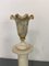 Vintage Spanish Alabaster Pedestal Column with Original Vase, 1970s, Set of 2, Image 11