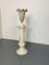 Vintage Spanish Alabaster Pedestal Column with Original Vase, 1970s, Set of 2 1