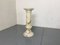 Vintage Spanish Alabaster Pedestal Column with Original Vase, 1970s, Set of 2 2