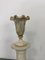 Vintage Spanish Alabaster Pedestal Column with Original Vase, 1970s, Set of 2, Image 8