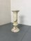 Vintage Spanish Alabaster Pedestal Column with Original Vase, 1970s, Set of 2 9