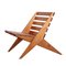 Pine Folding Chair in the style of Pastoe, 1960s 1