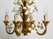 Small 4-Arm Gold-Plated Metal Chandelier, 1960s, Image 10