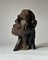 Escultura de arcilla chamota de una cabeza, siglo XX, Imagen 1