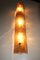 Italienische Wand- oder Deckenlampe aus Muranoglas & Messing, 1950er 6