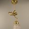 Brass Ceiling Lamp with Putto, France, 1910s 9