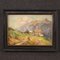 V. Ricciardi, Landscape, 1950s, Oil on Board, Framed 1