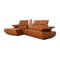 Leather Corner Sofa in Brown Camel from Koinor Avanti 9