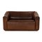 Sofá de dos plazas Ds 47 de cuero marrón de de Sede, Imagen 1