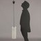 Lampe en Verre Opalin, Italie, 1960s 2