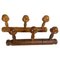 French Faux Bamboo Carved Coat & Hat Racks, France, 1920 Set of 2 1