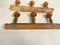 French Faux Bamboo Carved Coat & Hat Racks, France, 1920 Set of 2 3