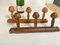 French Faux Bamboo Carved Coat & Hat Racks, France, 1920 Set of 2 10