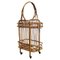 Serving Bar Cart in Bamboo and Rattan, Italy, 1960s 1