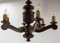 Renaissance Spanish Oak Ceiling Lustre Lamps, 1960s 8