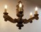 Renaissance Spanish Oak Ceiling Lustre Lamps, 1960s 6