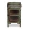 Glazed Bedside Table in Patinated Wood 3