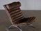 Ari Easy Chair in Brown Leather attributed to Arne Norell, Sweden, 1970s, Image 9