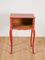 Vintage Side Table in Red 1