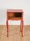 Vintage Side Table in Red, Image 1