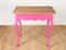 Mesa auxiliar vintage en rosa, Imagen 1