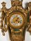 Antique Cartel Clock in Bronze and Gold 4