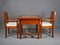 Vintage Chess Table with Chairs, Set of 3, Image 1